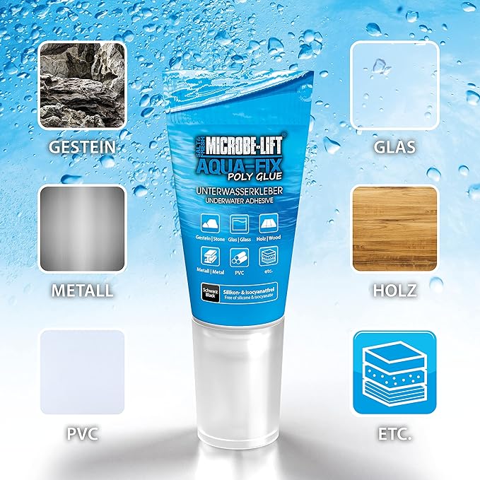 AQUA-FIX Poly Glue Colla subacquea 60g MICROBE-LIFT