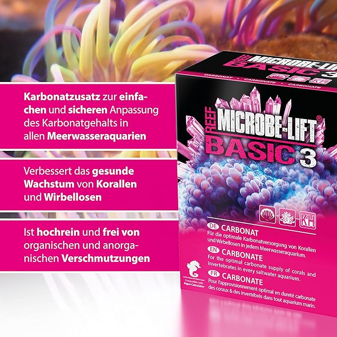 BASIC 3 - integratore durezza carbonatica Kh in polvere 2000g MICROBE-LIFT