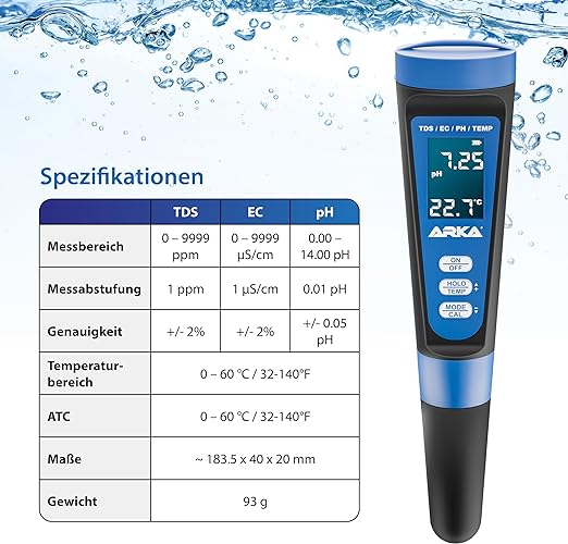 MISURATORE Ph/Tds/Ec ARKA