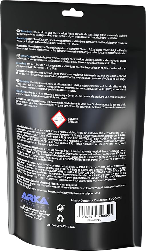 RESIN-PURE 1000ml resina post osmosi MICROBE-LIFT