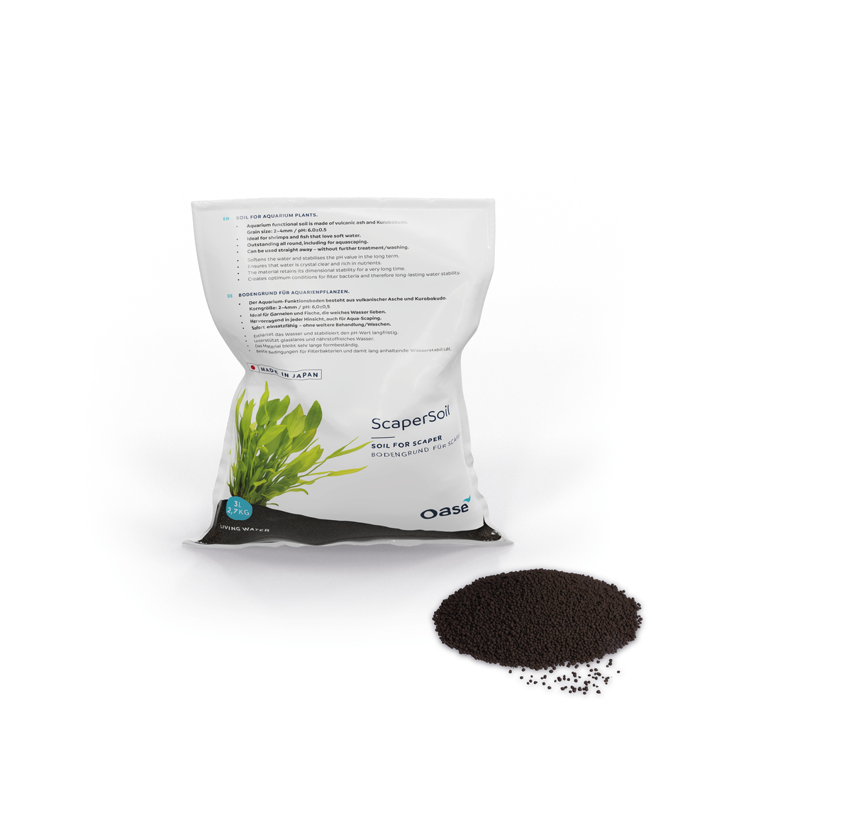 SCAPERLINE SOIL 9 Litri NERO OASE