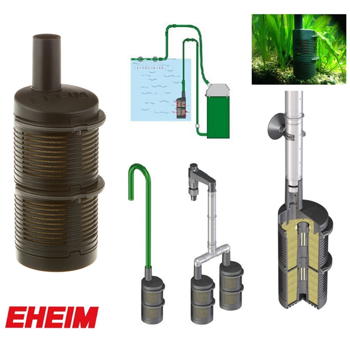 EHEIM PREFILTRO UNIVERSALE PER FILTRI ESTERNI EHEIM