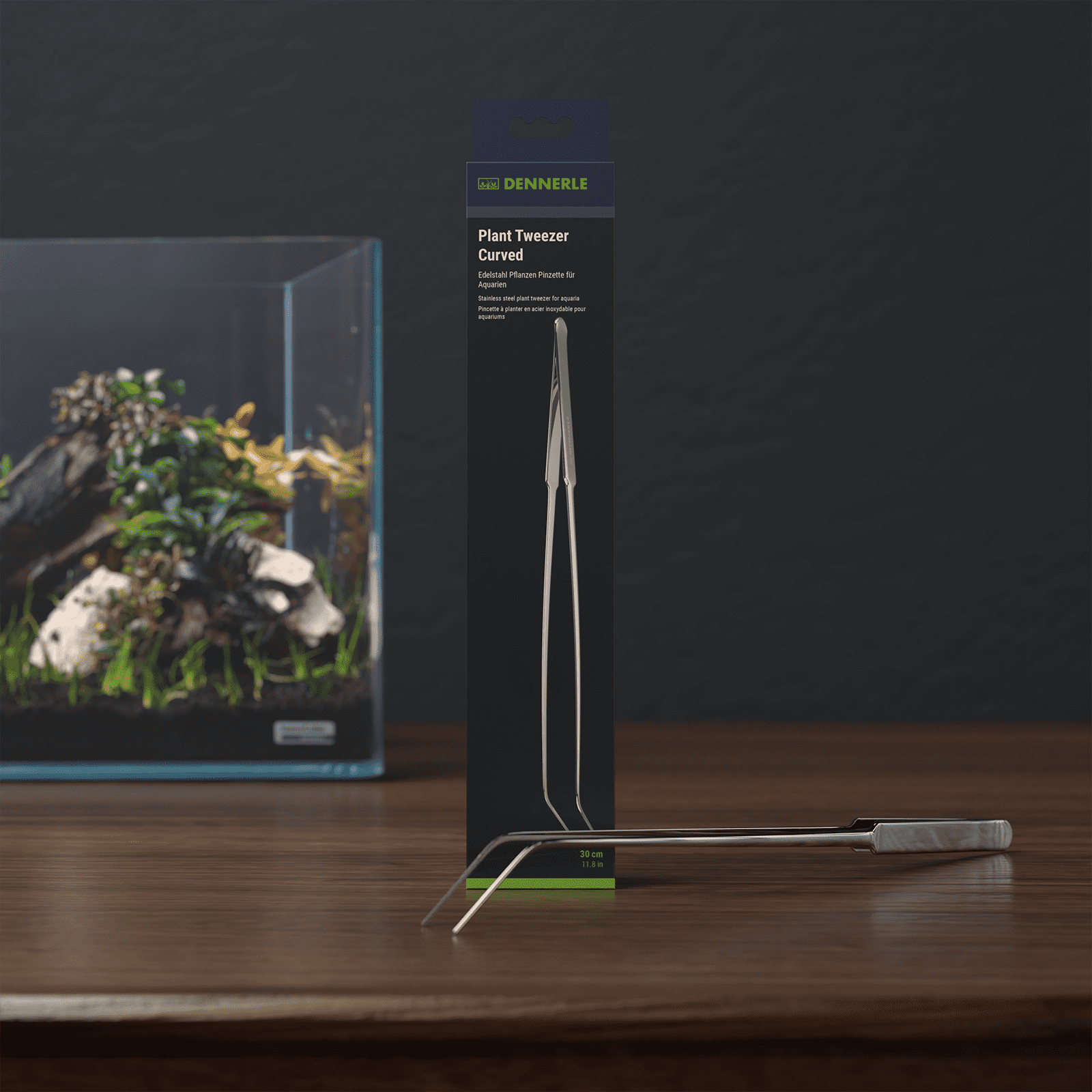 PLANT TWEEZER CURVED DENNERLE