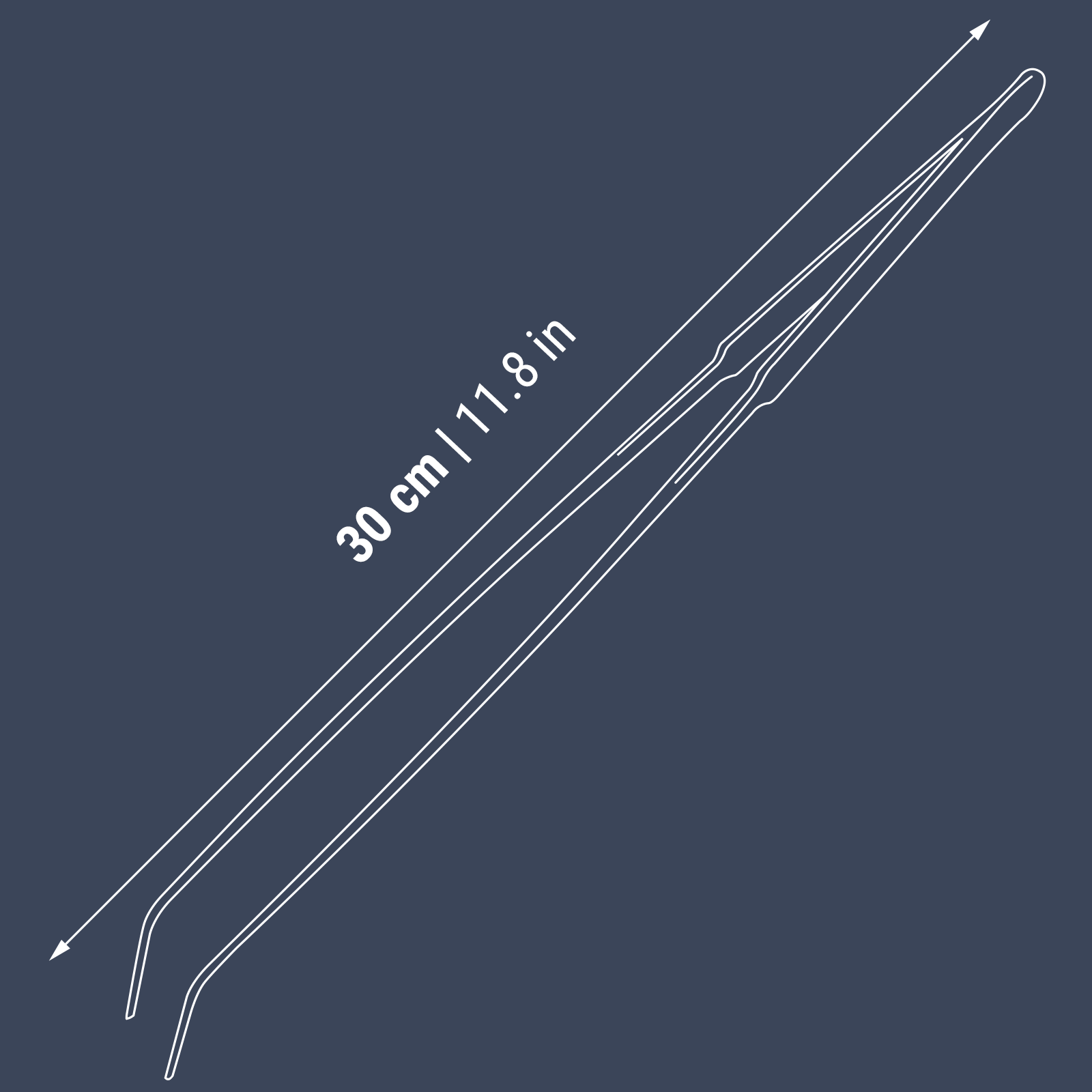 PLANT TWEEZER CURVED DENNERLE