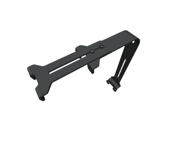 EXTENSION per MOUNTING ARM TESZLA / MINOX  SILVER