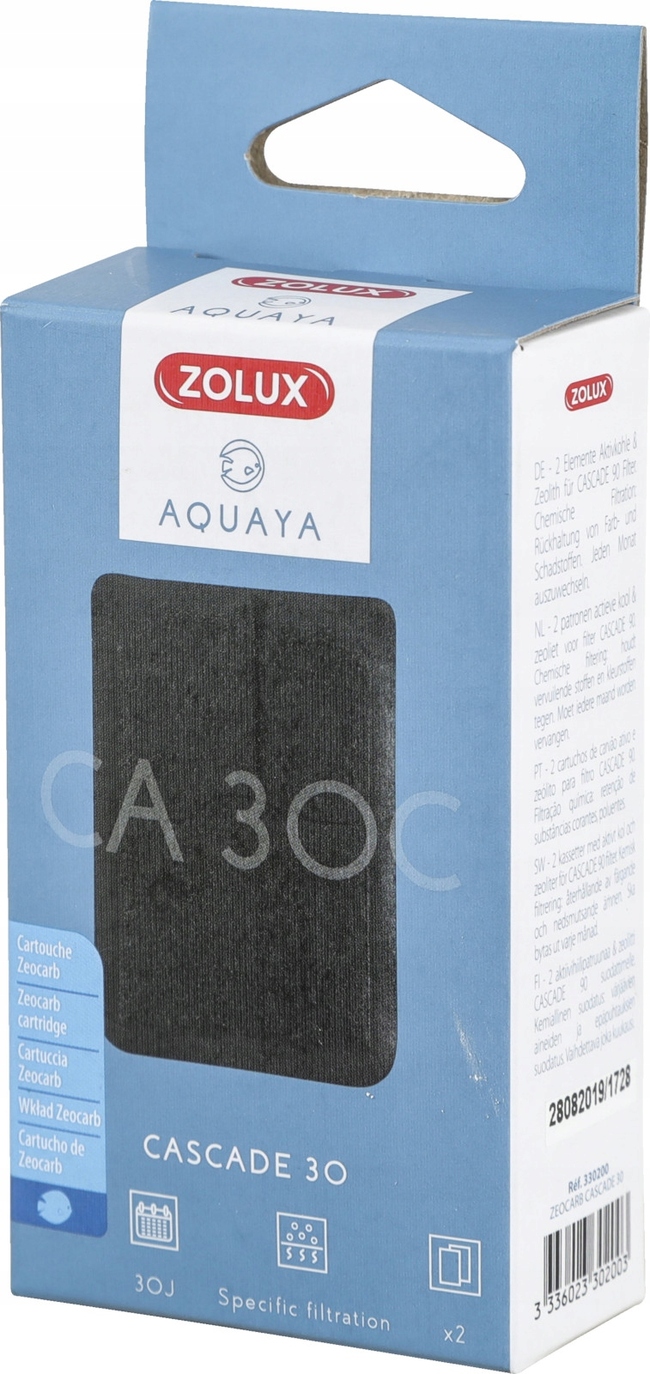 2 x CARTUCCIA ZEOCARB RICAMBIO CASCADE 30 