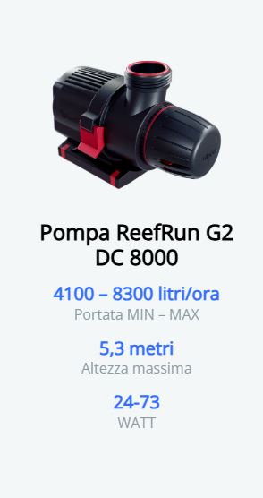 RED SEA REEFRUN 8000 DC senza controller RED SEA